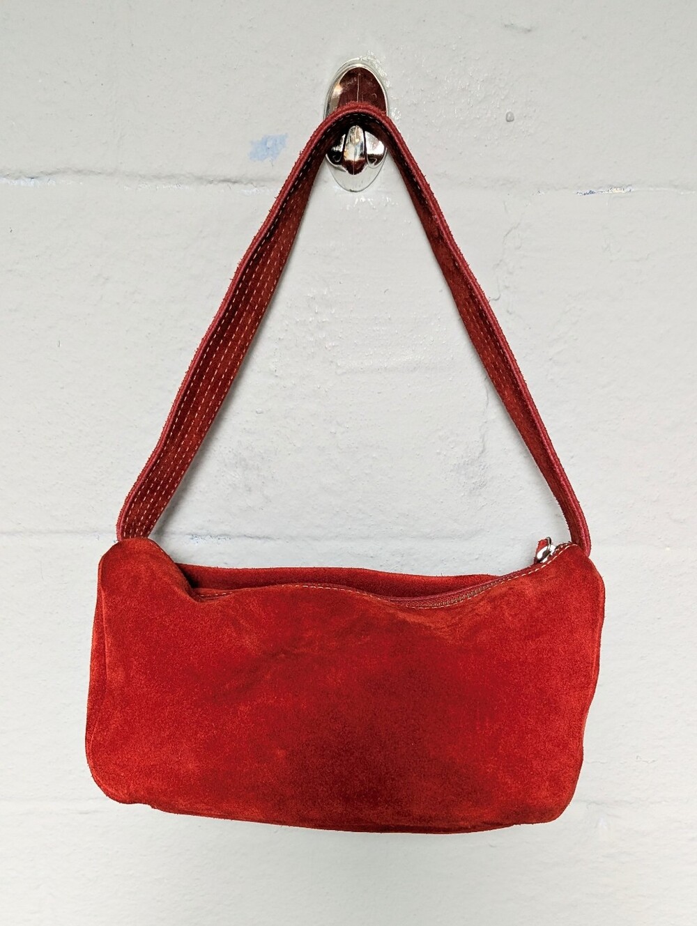 Vintage 2002 Banana Republic Suede Handbag Y2K - Picture 2 of 12